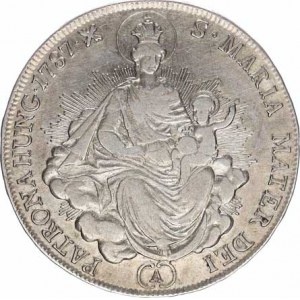 Josef II. (1780-1790), 1/2 Tolar 1787 A - Madona R Husz. 1875 13,868 g