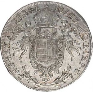 Josef II. (1780-1790), 1/2 Tolar 1787 A - Madona R Husz. 1875 13,865 g