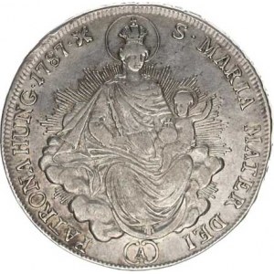 Josef II. (1780-1790), 1/2 Tolar 1787 A - Madona R Husz. 1875 13,865 g