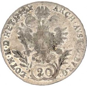 František I. (1792-1835), 20 kr. 1793 E - Karlsburg RR