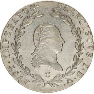 František I. (1792-1835), 20 kr. 1808 C, zc. nep. rys.