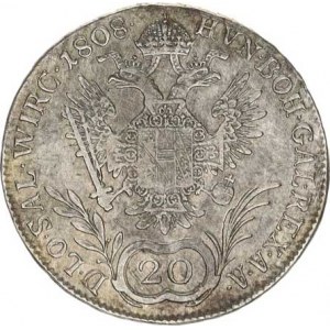 František I. (1792-1835), 20 kr. 1808 D, Salzburg R