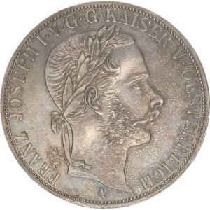 František Josef I.(1848-1918), Dvoutolar spolkový 1866 A RR 37,035 g