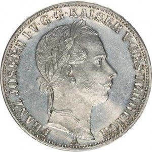 František Josef I.(1848-1918), Tolar spolkový 1857 A exklusivní stav !, tém.