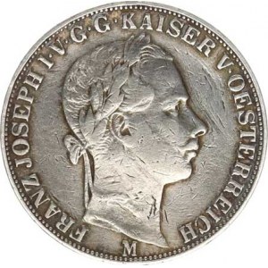 František Josef I.(1848-1918), Tolar spolkový 1858 M RR, hr., tém.