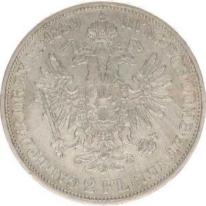 František Josef I.(1848-1918), Dvouzlatník 1859 B, tém.