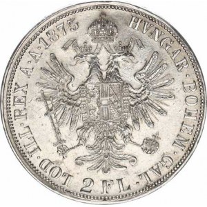 František Josef I.(1848-1918), Dvouzlatník 1875 b.zn.