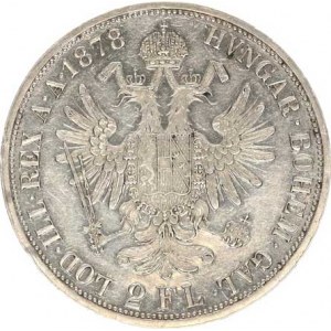 František Josef I.(1848-1918), Dvouzlatník 1878 b.zn. sbírkový, zc. nep. hr.