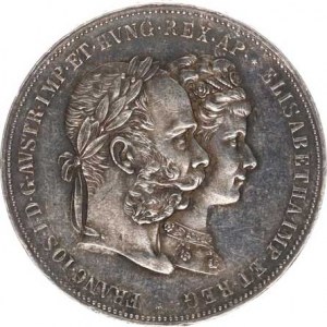 František Josef I.(1848-1918), Dvouzlatník 1879 - Stříbrná svatba, var.: bez tečky za ELISA