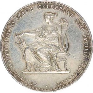 František Josef I.(1848-1918), Dvouzlatník 1879 - Stříbrná svatba, var.: bez tečky za ELISA