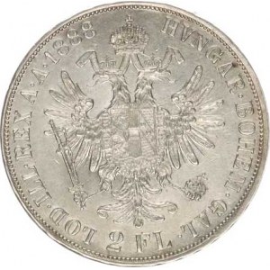 František Josef I.(1848-1918), Dvouzlatník 1888 b.zn.