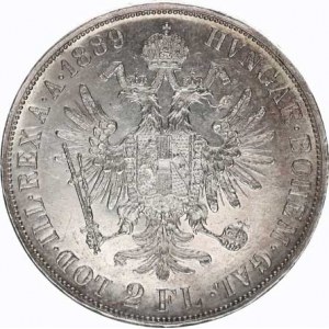 František Josef I.(1848-1918), Dvouzlatník 1889 b.zn. sbírkový