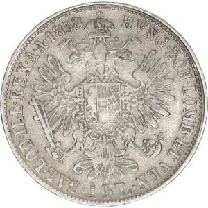 František Josef I.(1848-1918), Zlatník 1858 M - tečka za REX