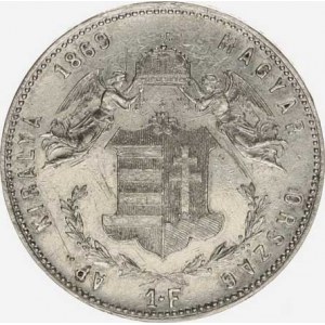 František Josef I.(1848-1918), Zlatník 1869 KB, vlas. rys.