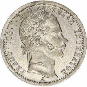 František Josef I.(1848-1918), 1/4 Zlatník 1862 A