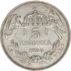 František Josef I.(1848-1918), 5 Koruna 1900 KB