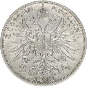 František Josef I.(1848-1918), 2 Koruna 1912 b.zn., zc. nep. hr.