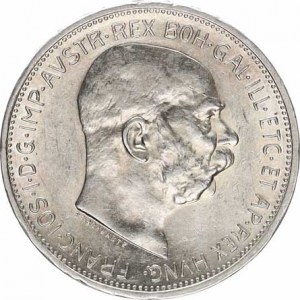 František Josef I.(1848-1918), 2 Koruna 1913 b.zn., tém.
