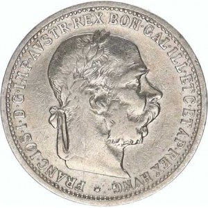 František Josef I.(1848-1918), 1 Koruna 1893 b.zn.