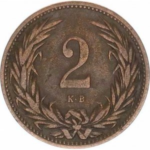 František Josef I.(1848-1918), 2 Fillér 1907 KB