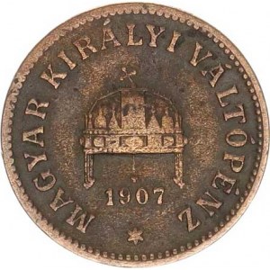 František Josef I.(1848-1918), 2 Fillér 1907 KB
