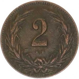 František Josef I.(1848-1918), 2 Fillér 1908 KB, tém.