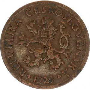 Údobí let 1918-1938, 10 hal. 1929, tém.