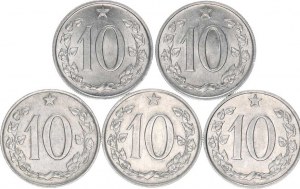 Period 1953-1993, 10 hal. 1961, 1962, 1963, 1965, 1966 5 pcs