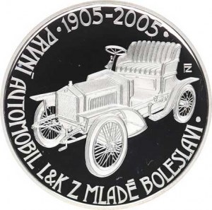 Repubblica Ceca (1993-), 200 CZK 2005 - auto Laurin a Klement orig.etue, kap