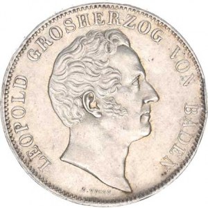Baden, Leopold I. (1830-1852), 2 Tolar (3 1/2 Gulden) 1841 KM 212; Dav. 524 R