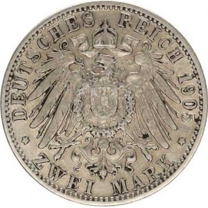 Baden, Friedrich I. (1852-56-1907), 2 Mark 1905 G KM 272, tém.