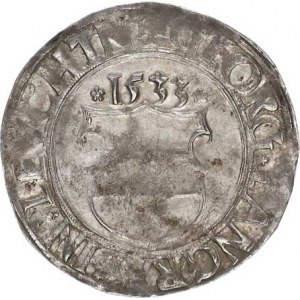 Leuchtenberg - majetok, Georg (1531-1555), Batzen 1533 - s titulom. Karl Sa 1095/481 (typ štítu)