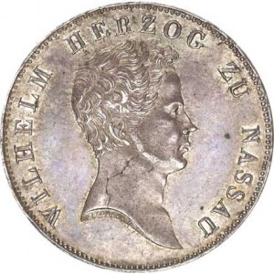 Nassau, Wilhelm (1816-1839), Tolar korunní 1837 KM 54; Dav. 743 R, tém.