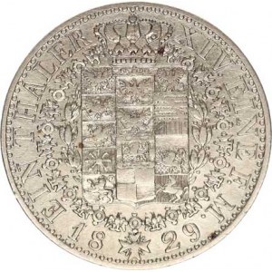 Prusko, Friedrich Wilhelm III.(1797-1840), Tolar 1829 A, Berlín Jaeger 59, Dav. 763 21,958 g