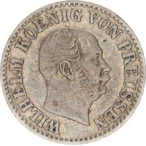 Prusko, Wilhelm I. (1861-1888), 1/2 Silber groschen 1873 B KM 484 R