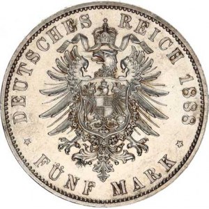 Prusy, Wilhelm II (1888-1918), 5 marek 1888 A KM 513 RR /tylko 56 000 sztuk !/