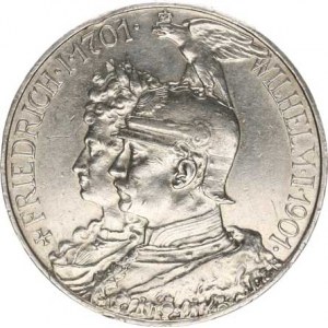 Prusko, Wilhelm II. (1888-1918), 5 Mark 1901 A - 200 let království KM 526, zc. nep. hr.