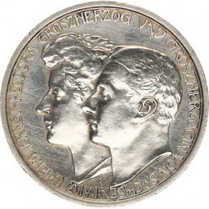 Sasko-Weimar-Eisenach, Wilhelm Ernst (1901-1918), 3 Mark 1910 A - Druhá svatba Y. 176; KM 221 R