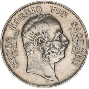 Sasko, Georg (1902-1904), 2 Mark 1904 E - úmrtní KM 1261