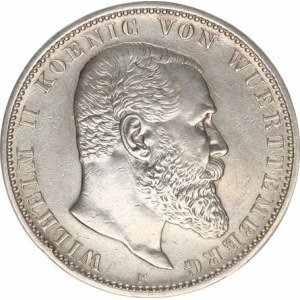 Württemberg, Wilhelm II. (1891-1918), 5 Mark 1913 F KM 632