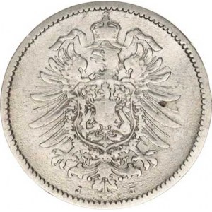 Německo, drobné ražby císařství, 1 Mark 1878 J