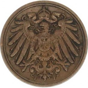 Německo, drobné ražby císařství, 1 Pfennig 1891 F R