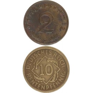 Výmarská republika (1918-1933), 10 Rntpf. 1923 D; +2 Rpf. 1936 D 2 ks