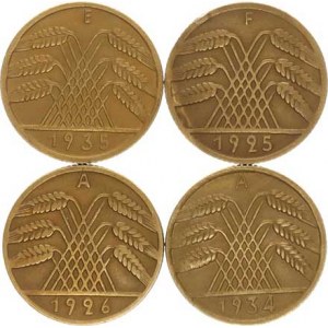 Výmarská republika (1918-1933), 10 Rpf. 1925 F, 1926 A, 1934 A, 1935 E 4 ks