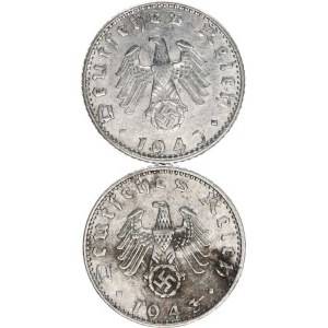 Německo - 3 říše, 1933-1945, 50 Rpf. 1943 A, D 2 ks