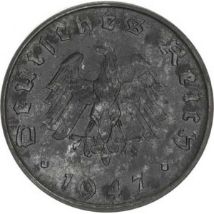 Německo - spojenecké obsazení (1945-1948), 10 Rpf. 1947 A KM A 104 R, lak.