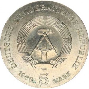 Německo - DDR (1949-1990), 5 M 1968 - Robert Koch KM 19,1 R