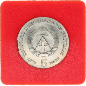 Německo - DDR (1949-1990), 5 M 1975 - Thomas Mann KM 54 +certifikát