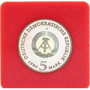 Německo - DDR (1949-1990), 5 M 1986 A - Postupim, Sanssouci KM 110 +certufikát