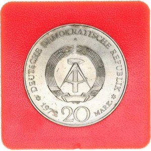 Německo - DDR (1949-1990), 20 M 1972 A - Friedrich v.Schiller KM 40 +certifikát